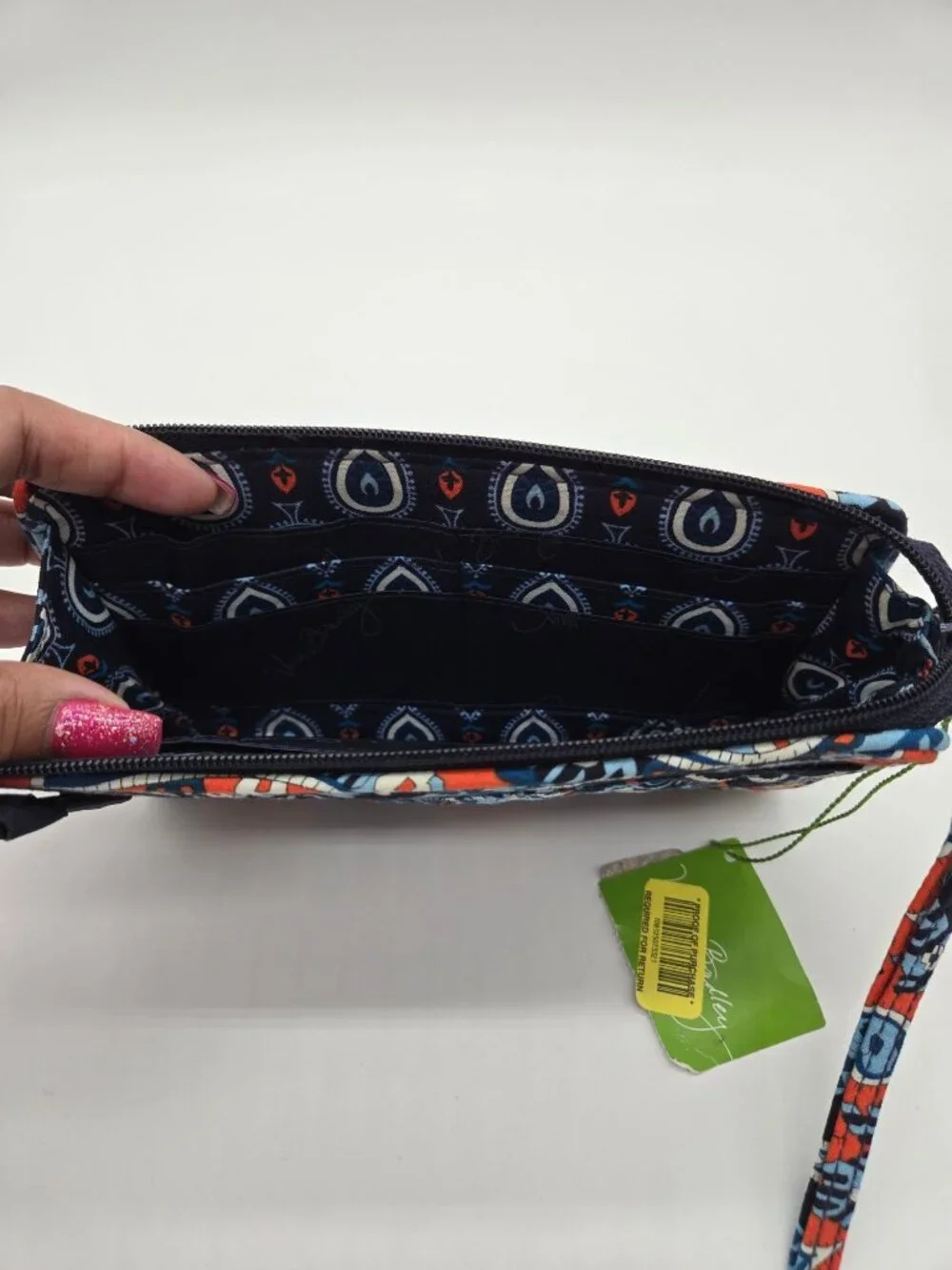 Vera Bradley Retired Marrakesh Front Zip Wristlet Wallet NWT - Picture 5 of 5
